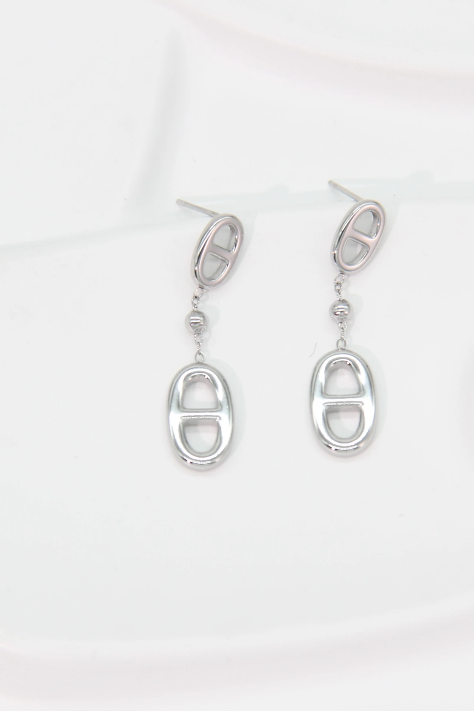 Marine Chain Drop Earrings – Stainless Steel – photo 2